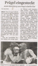 06.04.2009 - Märkische Allgemeine